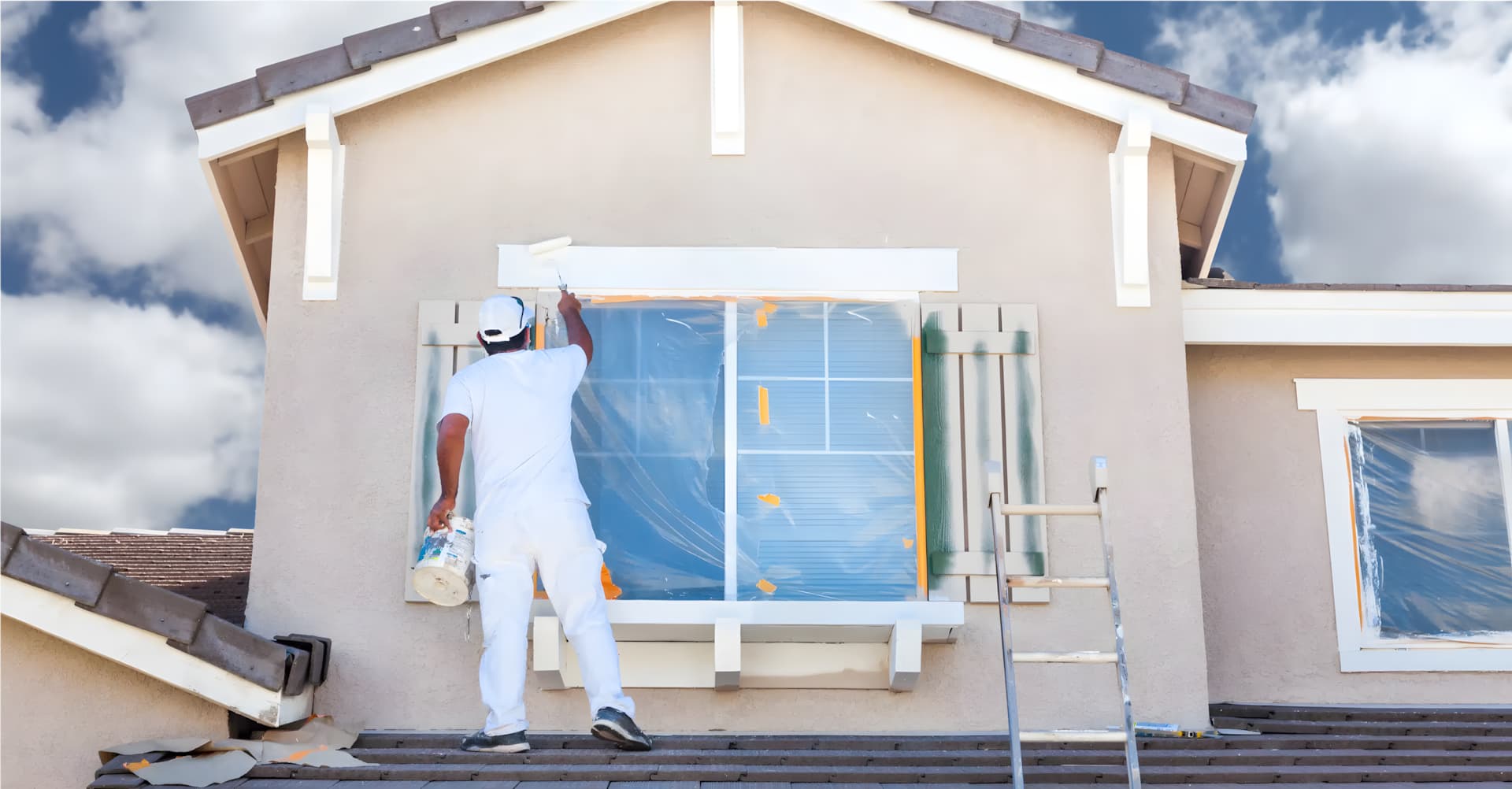 Peinture pour ravalement Chabaud sur une façade.
